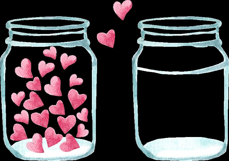 Баночка с сердечками