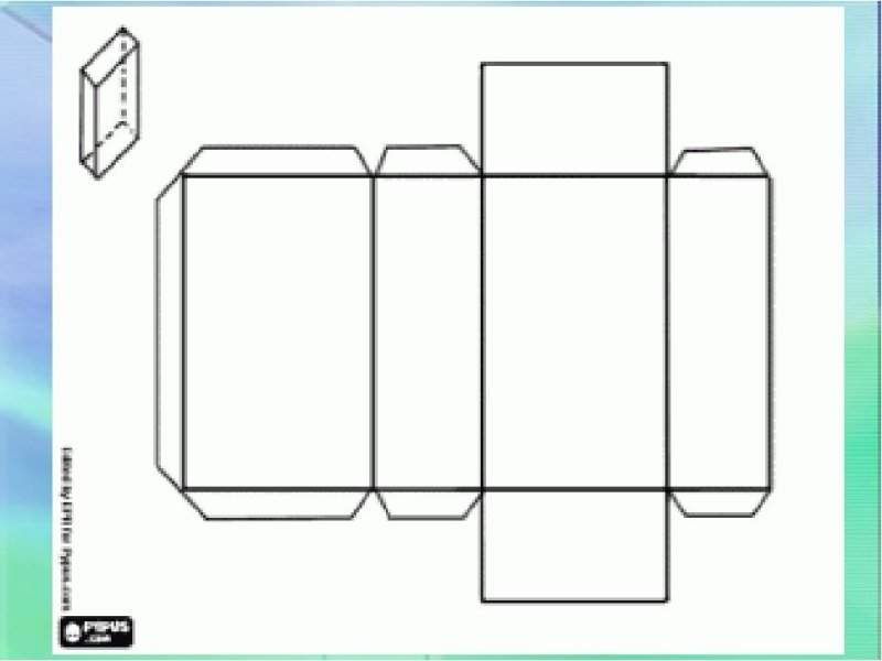 Развертку параллелепипеда (3х5х7 см