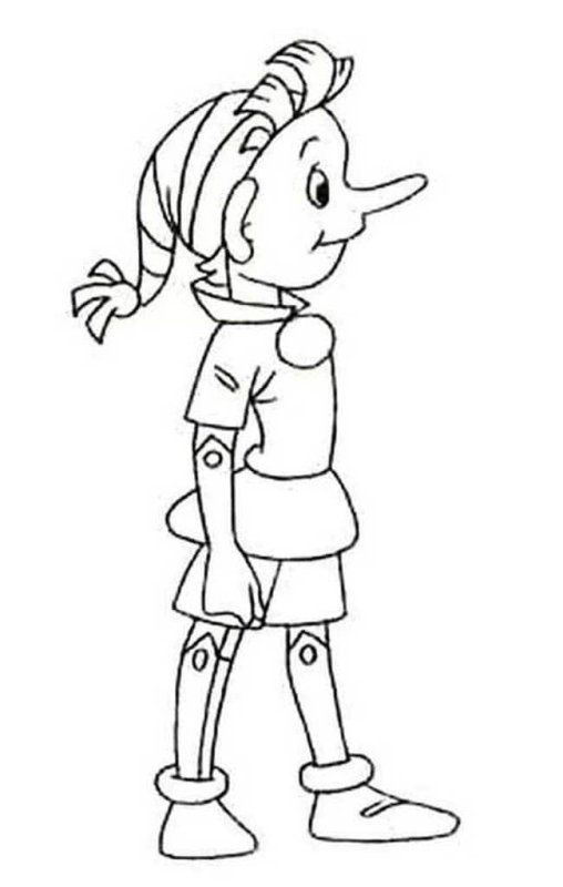 Раскраски Буратино и золотой ключик