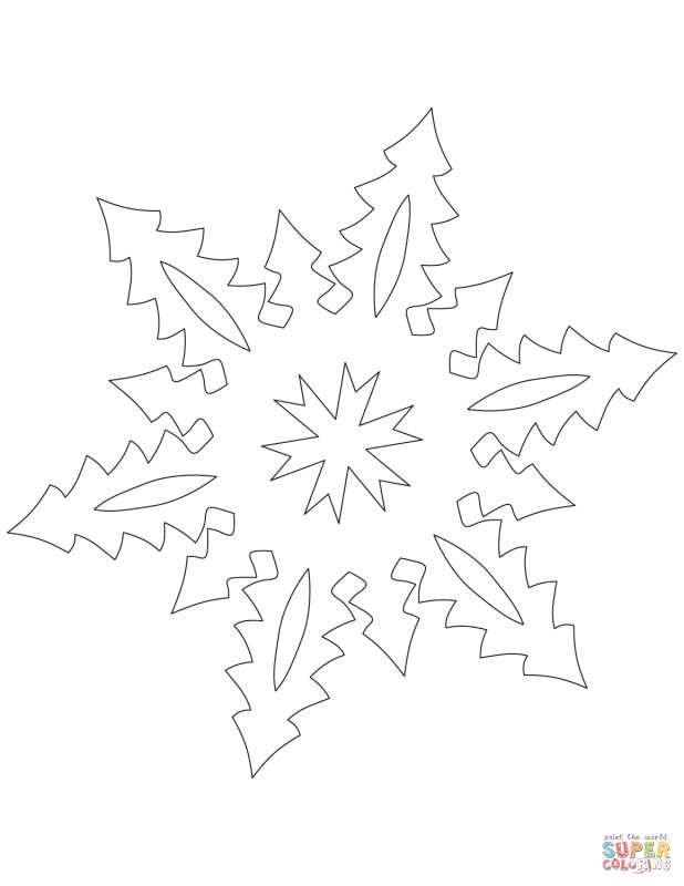 Шаблоны снежинок