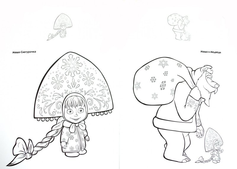 Маша и медведь на окна