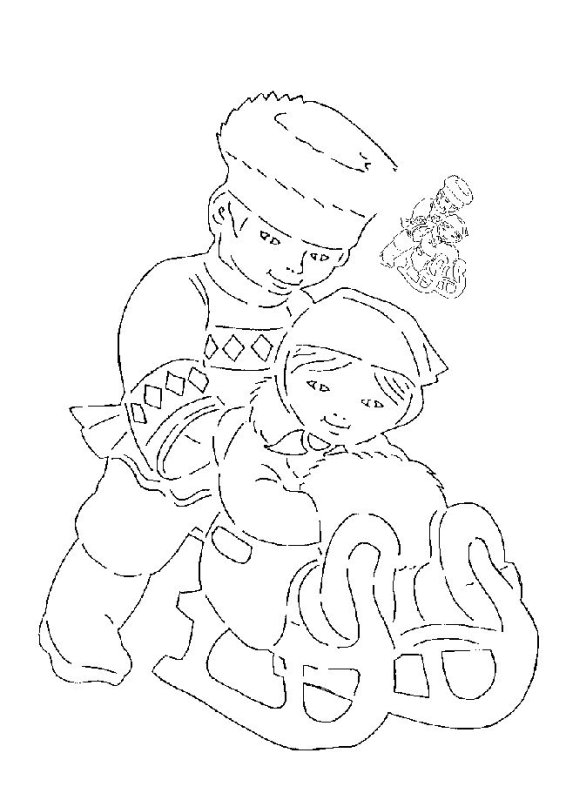 Вытынанки младенец