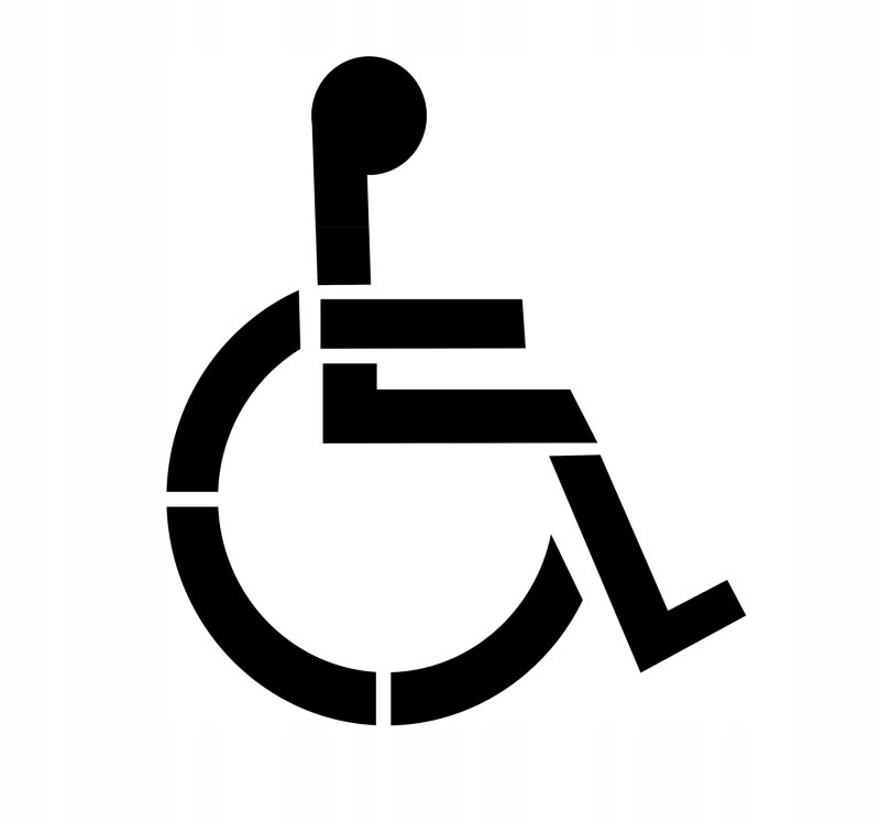 Трафарет парковка для инвалидов