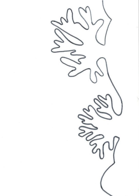 Трафареты на новый год сугробы