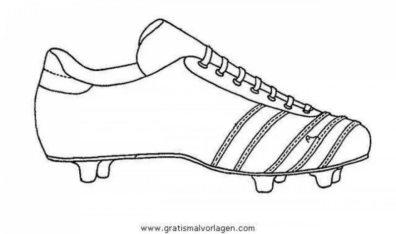 Раскраска бутсы адидас