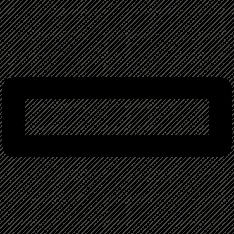 Знак минус на белом фоне