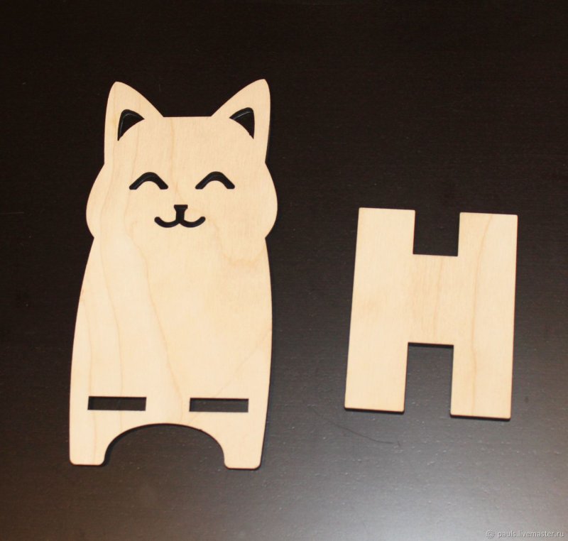 Подставка для телефона трафарет