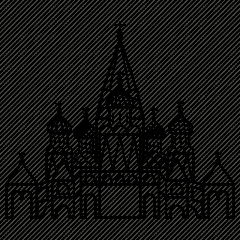 Собор Василия Блаженного в Москве раскраска
