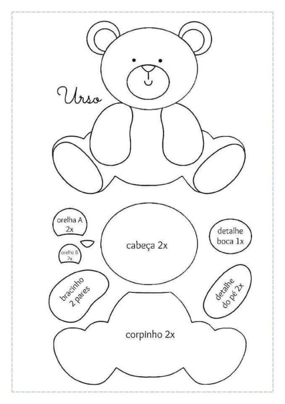 Игрушки из фетра выкройки