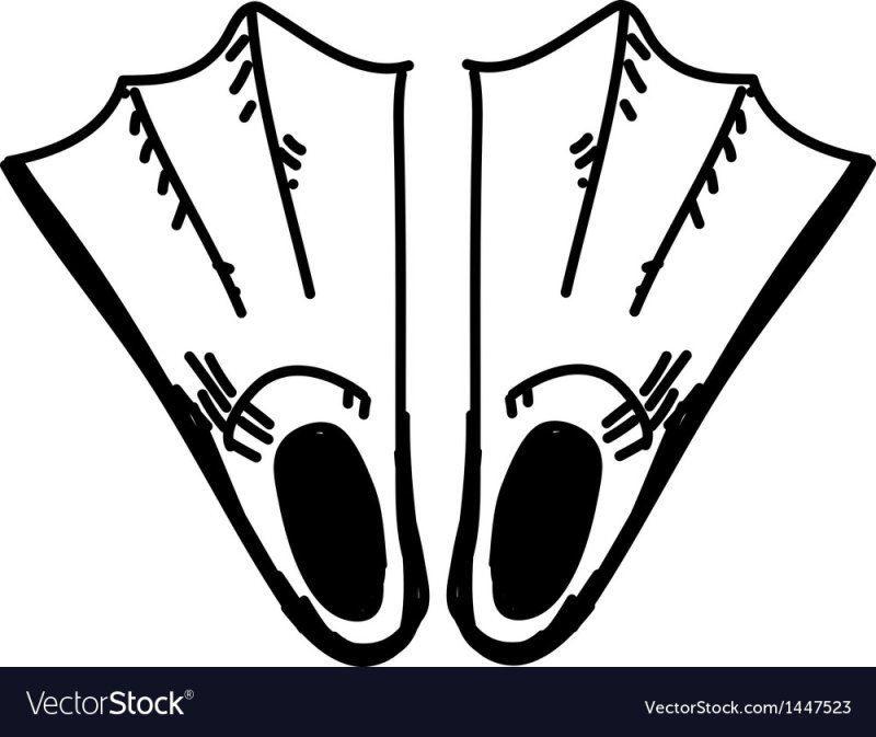 Ласты трафарет