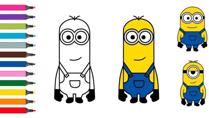 Миньоны карандашом