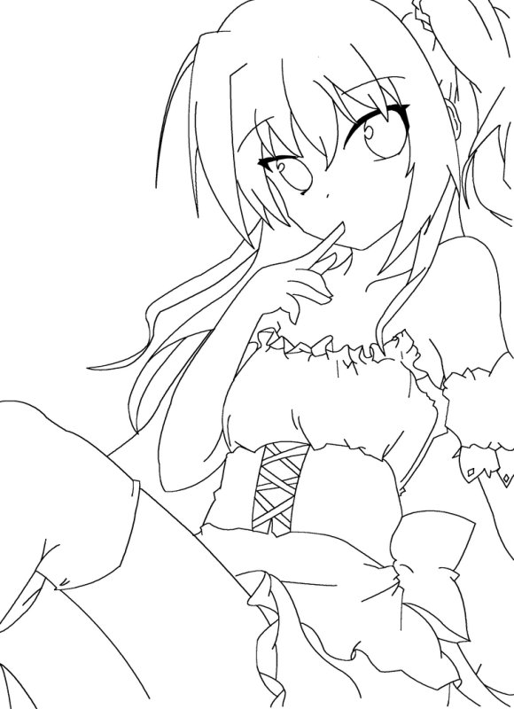 Раскраска аниме