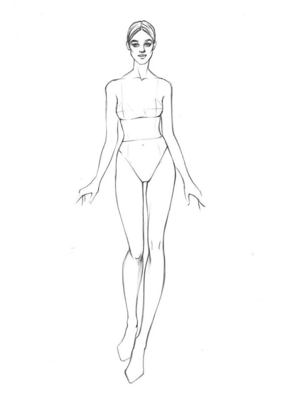 Женская фигура для моделирования одежды