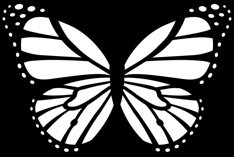 Трафареты бабочки