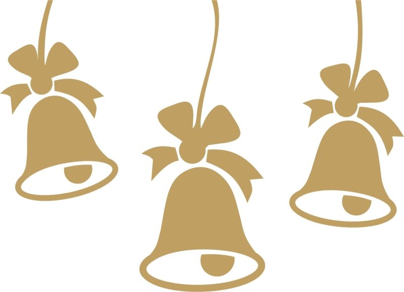 Трафареты на окна колокольчики