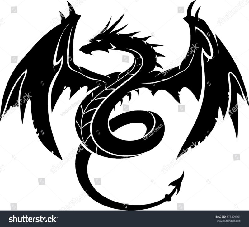 Силуэт дракона