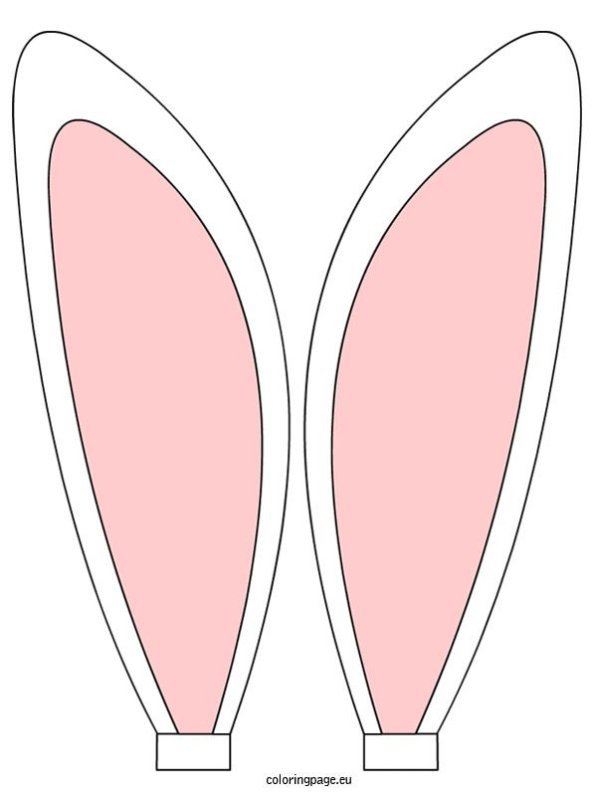 Уши зайца шаблон