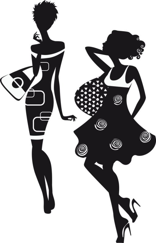 Силуэт женщины