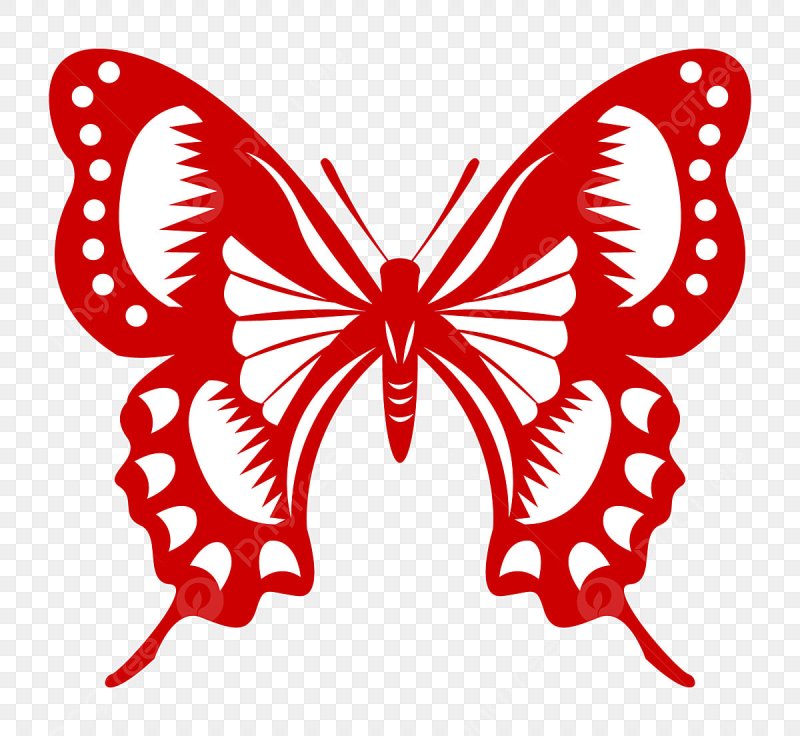 Вытынанки бабочки