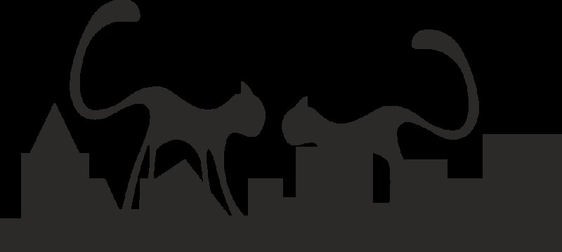 Трафарет кошки