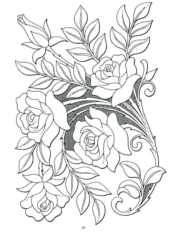 Роспись по дереву орнамент