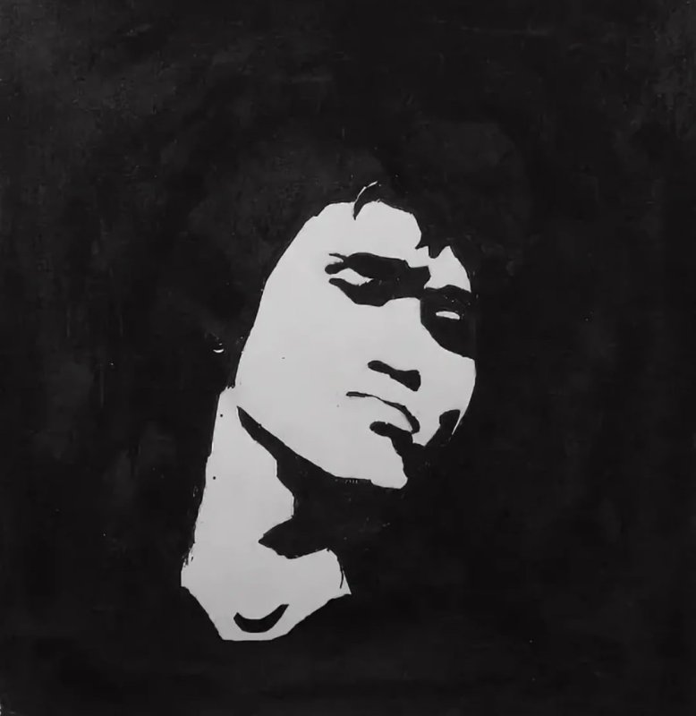 Виктор Цой трафарет