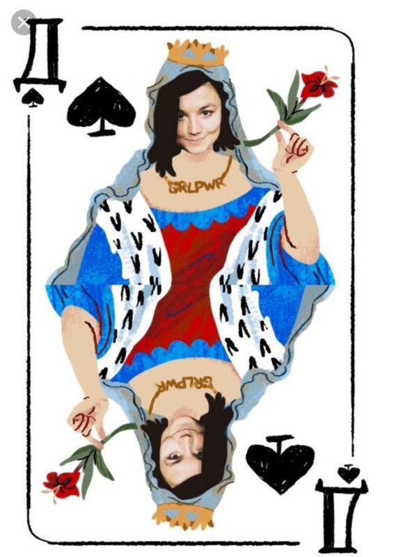 Карта дама пик