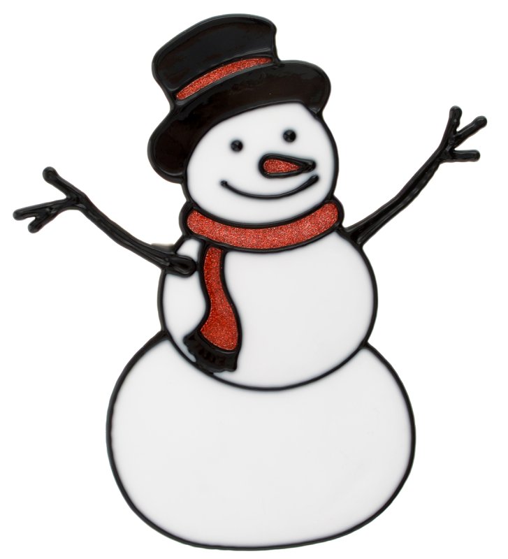 Снеговик на окно