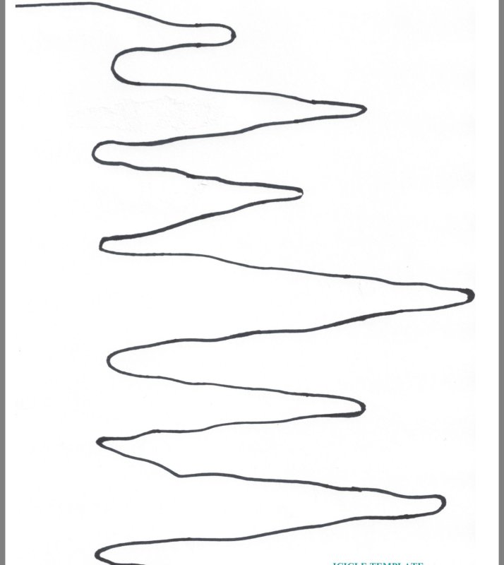 Сосульки раскраска для детей