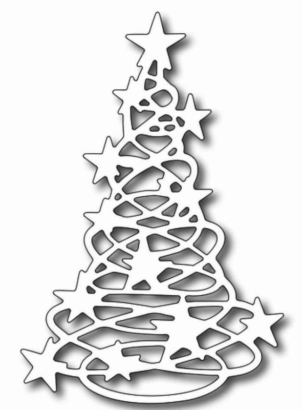 Трафарет елки для вырезания