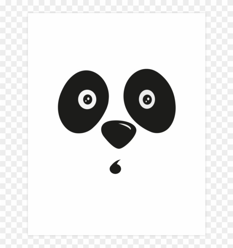 Панда морда вектор