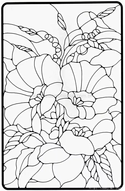 Трафареты для витражной росписи по стеклу