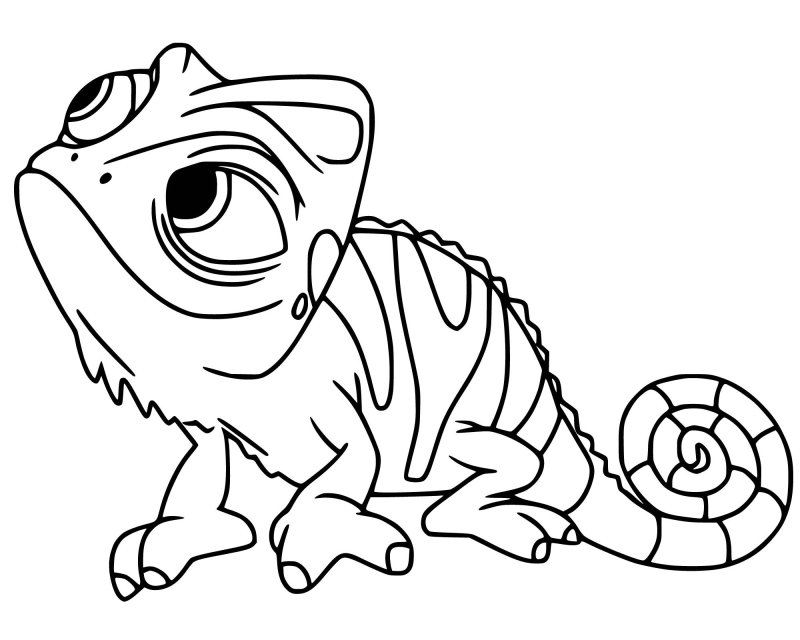 Рапунцель хамелеон Паскаль