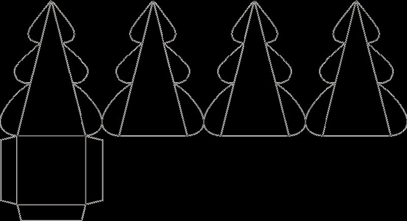 Развертка елки