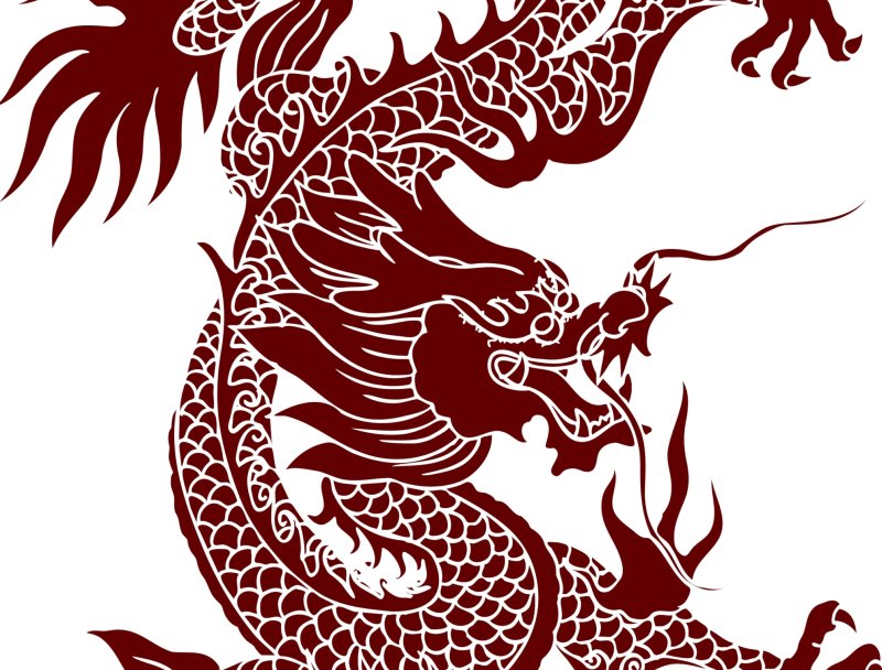 Дракон орнамент
