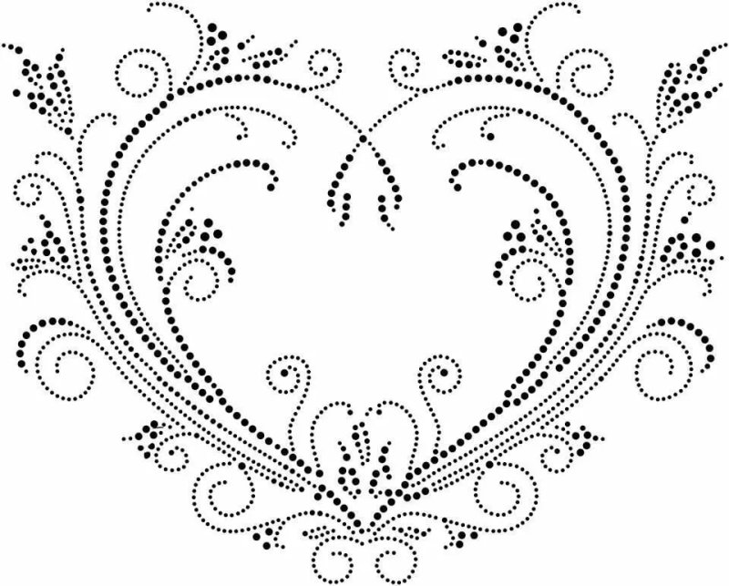 Точечная роспись трафареты