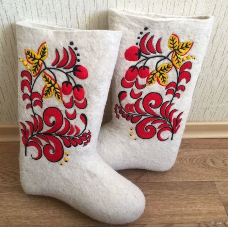 Узоры на валенках