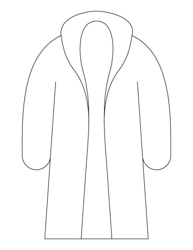 Трафарет шубы