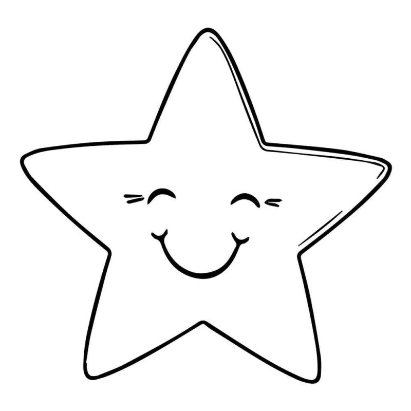 Звездочка раскраска