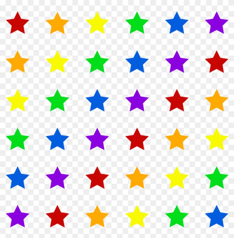 Маленькие звездочки разноцветные