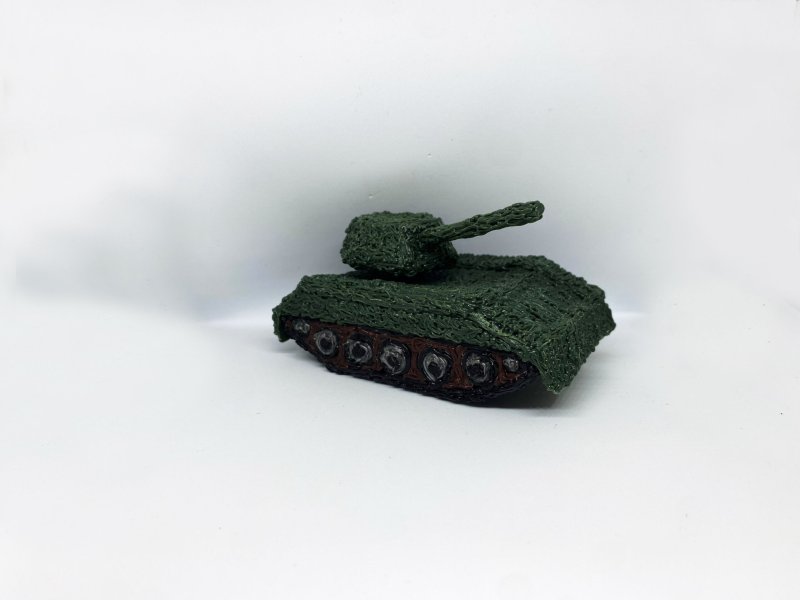 Танк из 3д ручки