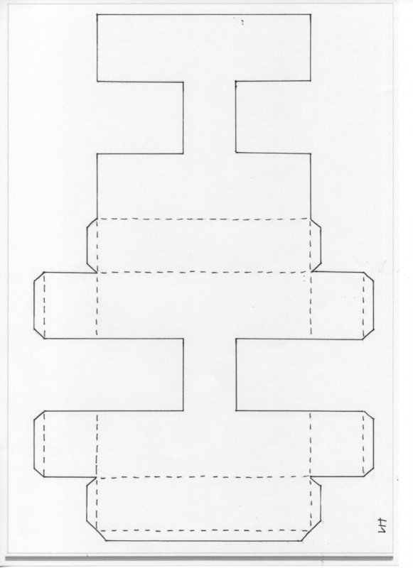 Объемные буквы развертка