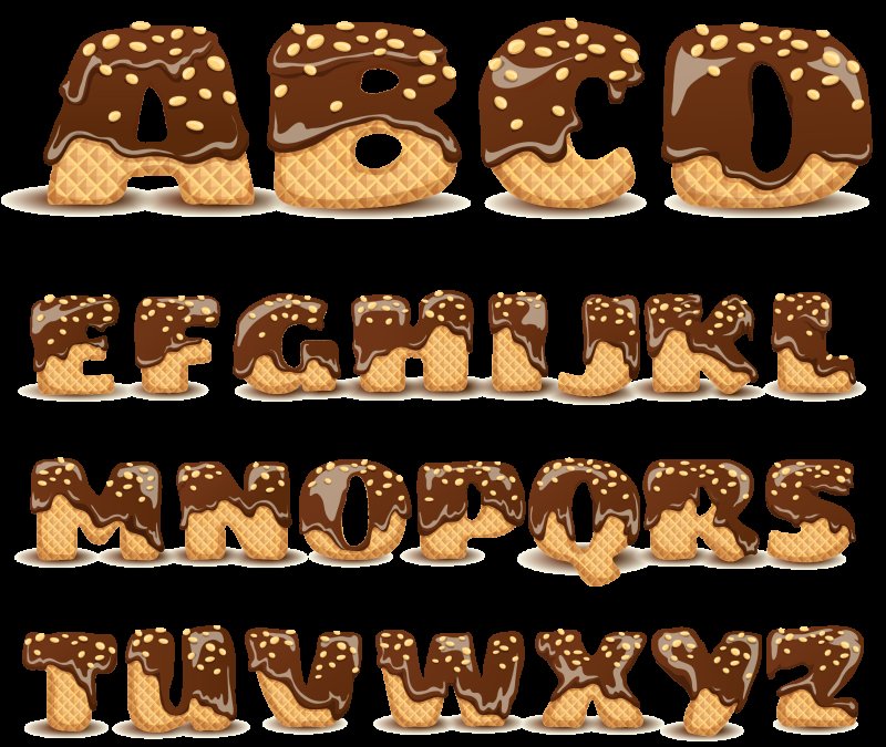 Печенье в виде букв