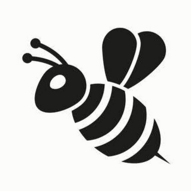 Трафарет пчелы для торта