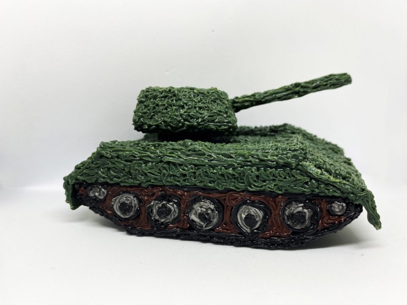 Макет танка для 3д ручки