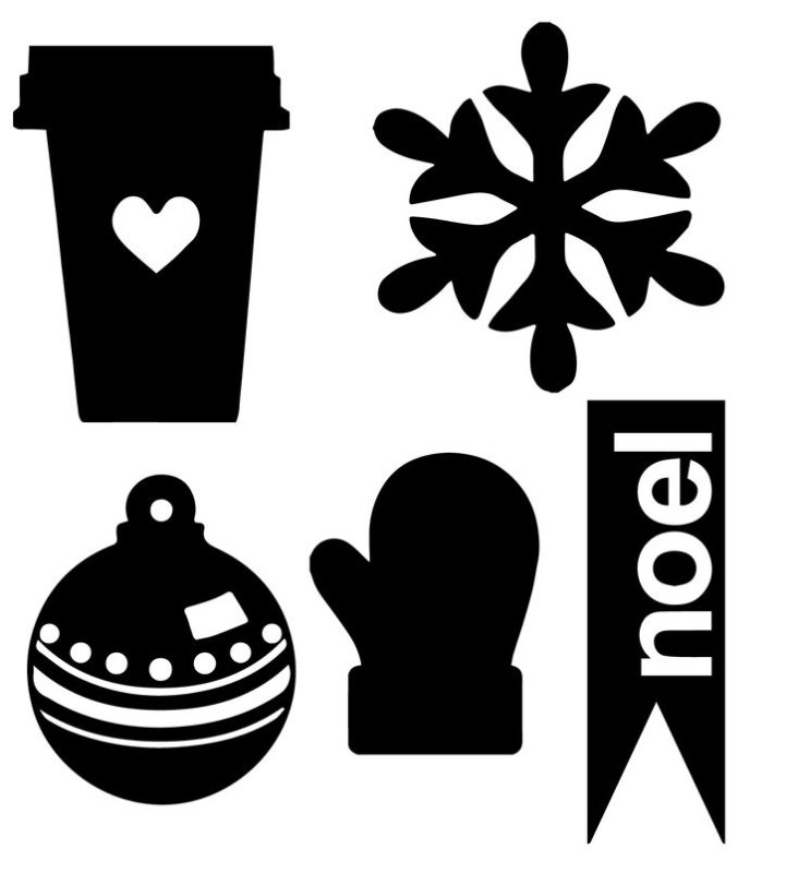 Новый год силуэт