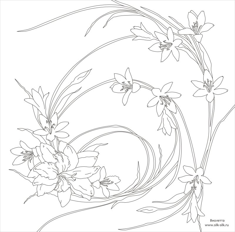 Батик эскизы