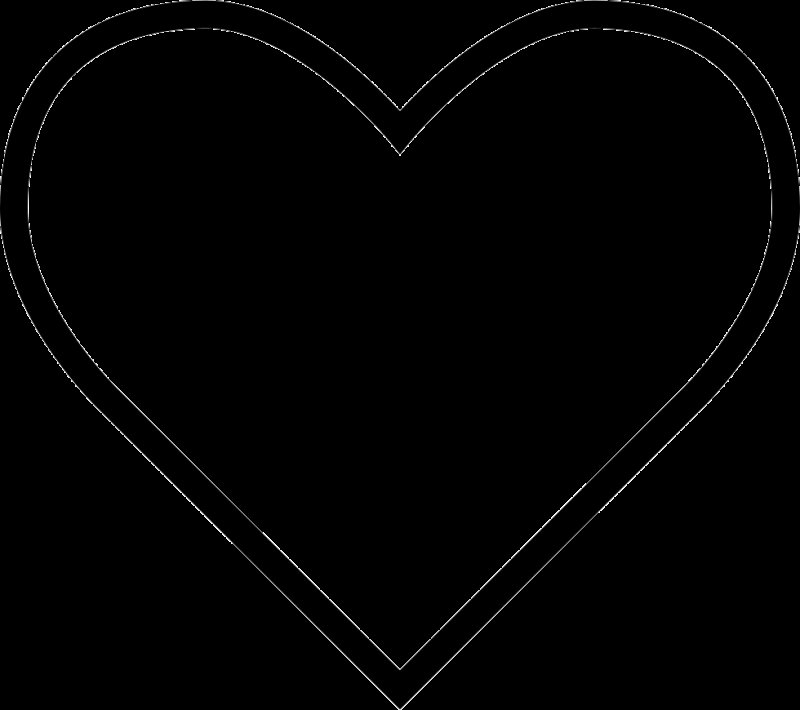 Сердечко контурное
