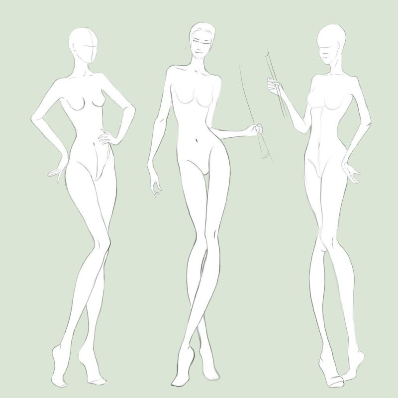 Эскиз модели для одежды