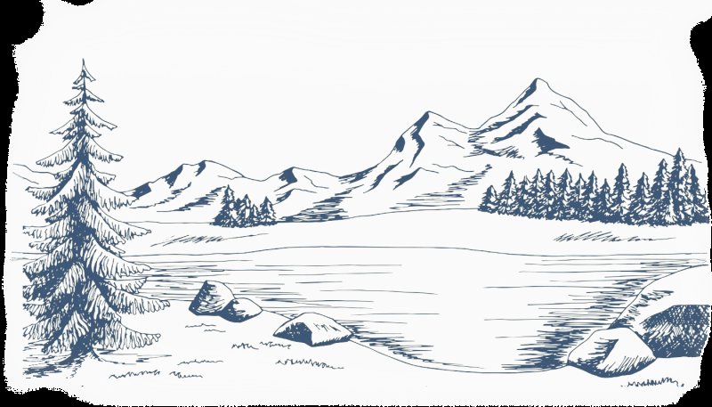 Горы в графике